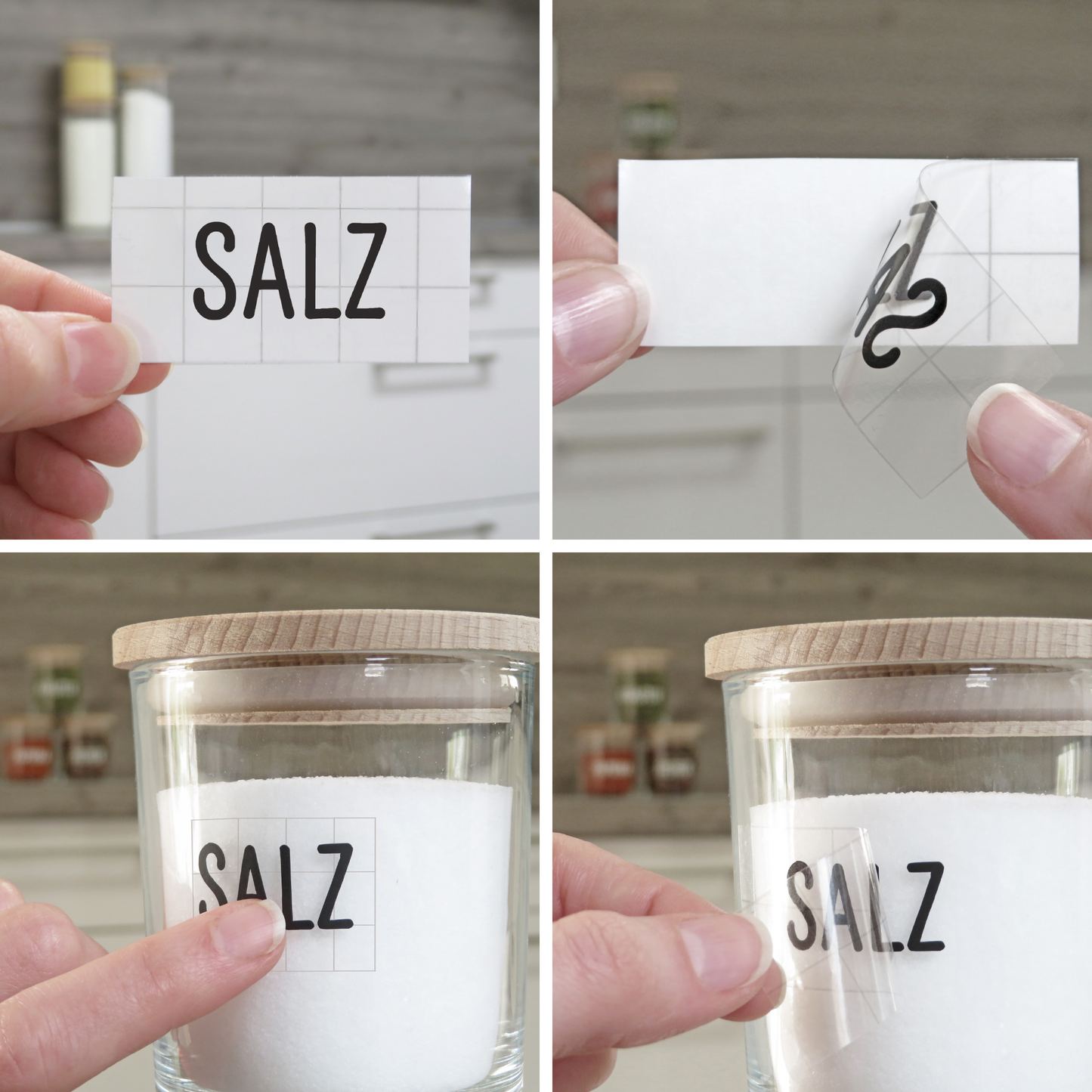 20 Gewürzetiketten, Labels, Aufkleber, Beschriftung für Gewürzgläser, spülmaschinengeeignet