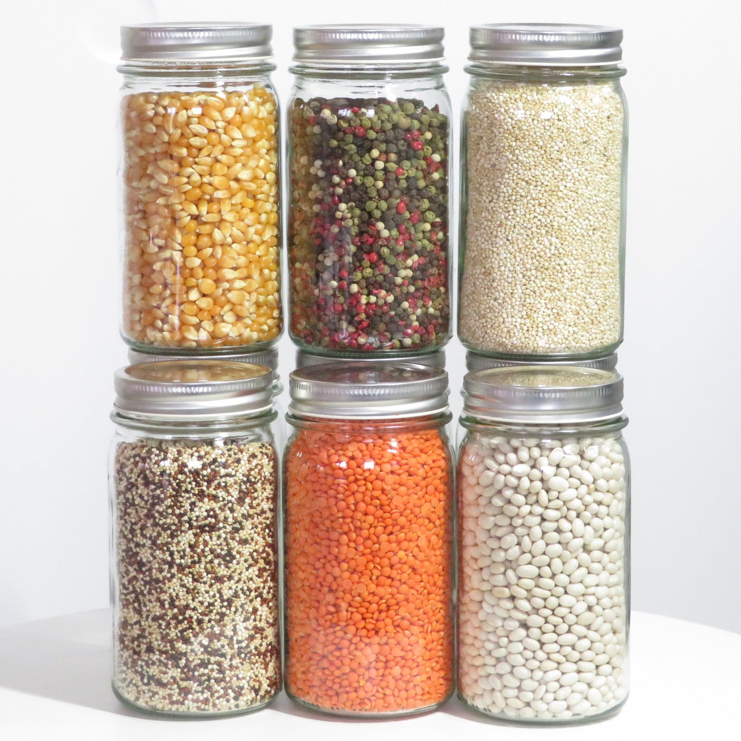 Schraubglas Set Multitalent, stapelbar, ohne Label, 500 ml